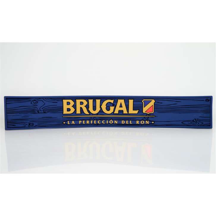 1x Brugal Rum Barmatte blau/gold 60 x 9 x 1