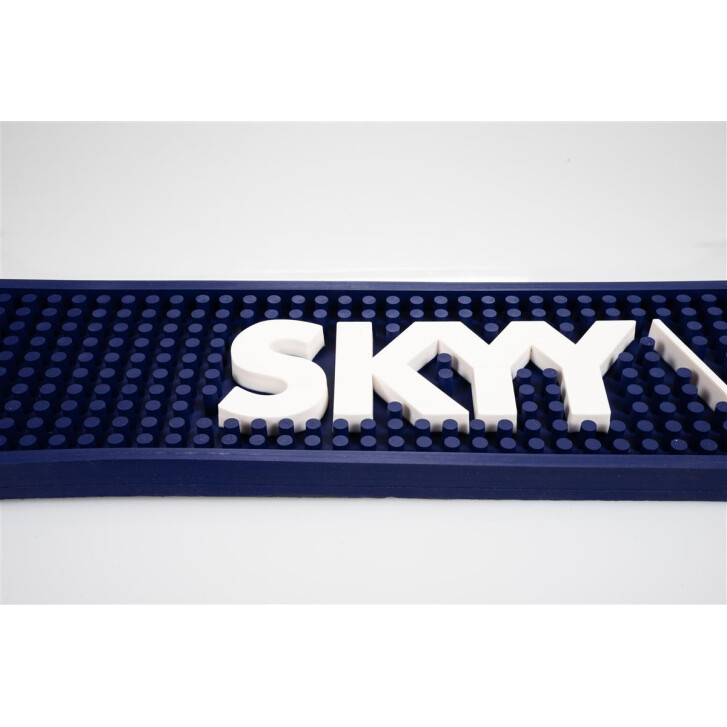1x Skyy Vodka Barmatte blau 59 x 10 x 2