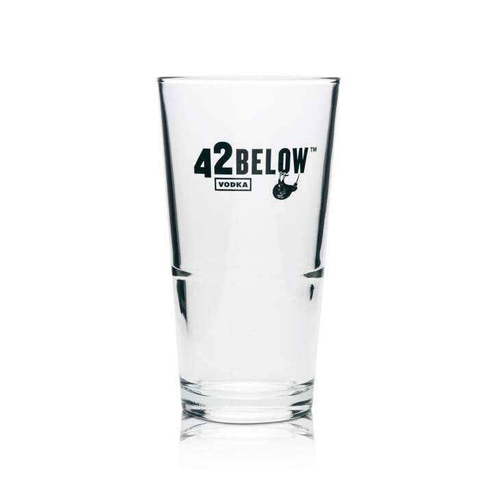 6x 42Below Vodka Glas Longdrink stapelbar