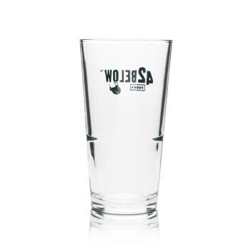 6x 42Below Vodka Glas Longdrink stapelbar