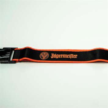 Jägermeister Likör Schlüsselband Orange/schwarz Logo 52cm Karabiner Anhänger Key 