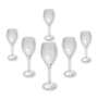 6x Perrier Jouet Champagner Glas Flöte altes Logo