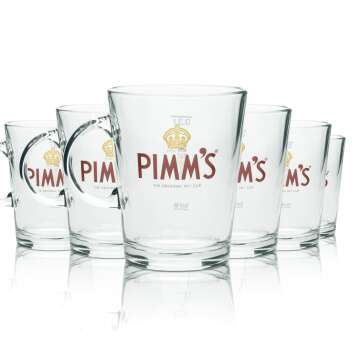 6x Pimms Glas 0,3l Likör Cocktail Longdrink Aperitif...