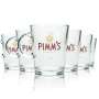 6x Pimms Likör Glas 0,3l Hänkelglas Krug
