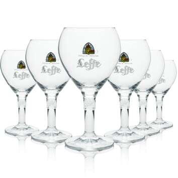 6x Leffe Bier Glas Biertulpe 0,25l Neu Pokal Gläser...