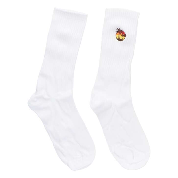 Malibu Socken Strümpfe Baumwolle Palme Größe 38-45 Unisex Tennissocken Crew