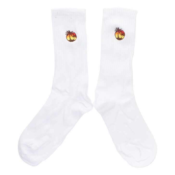Malibu Socken Strümpfe Baumwolle Palme Größe 38-45 Unisex Tennissocken Crew