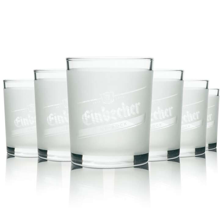 6x Einbecker Glas 0,1l Tumbler Becher Probier Gläser Ur-Bock Gastro Brauhaus
