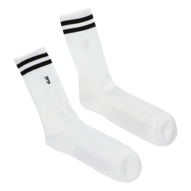 Jägermeister Socken Strümpfe Weiß Stripes Größe 42-46 Crew Merchandise Textil