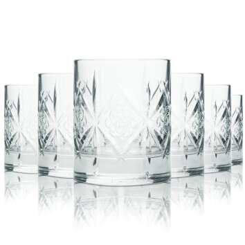6x Dewars Glas 0,2l Kontur Tumbler Scotch Gläser...