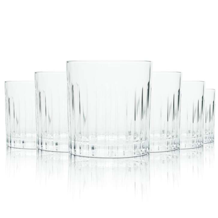 6x Bacardi Glas 0,2l Tumbler Kontur Kristall Gläser Timeless Gastro Longdrik