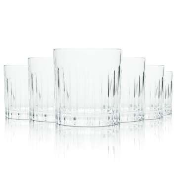 6x Bacardi Glas 0,2l Tumbler Kontur Kristall Gläser...