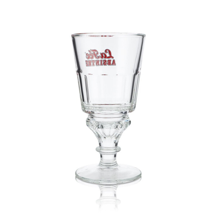 6x La Fee Absinth Glas 0,3l Kontur Reliefschliff Longdrink  CocktailGläser Set