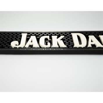 1x Jack Daniels Whiskey Barmatte schwarz Logo dick weiß 52,5 x 8,5