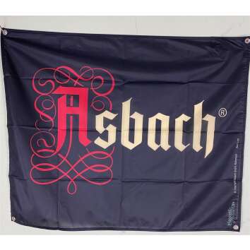 1x Asbach Uralt Fahne schwarz 95 x 80