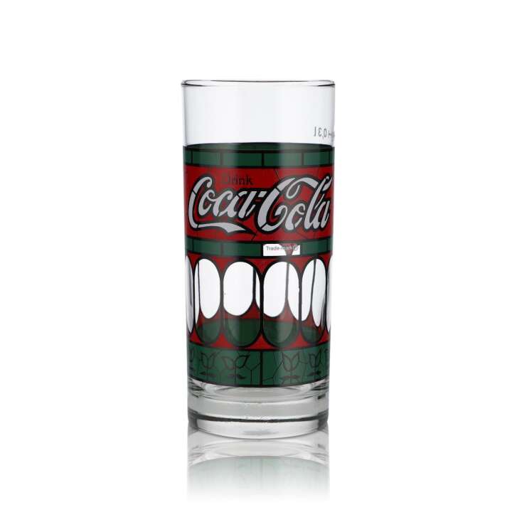 6x Coca Cola Glas 0,3l Tiffany Glas 80er Jahre Sonderedition Gläser Set Sammler