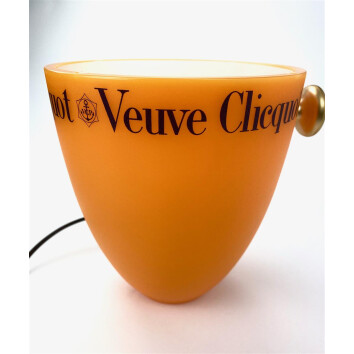 1x Veuve Clicquot Champagner Lampe in K&uuml;hler orange
