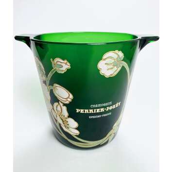 1x Perrier Jouet Champagner Kühler Glas Belle Epoque grün