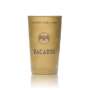 6x Bacardi Rum Becher Metallbecher Cuba Libre gold