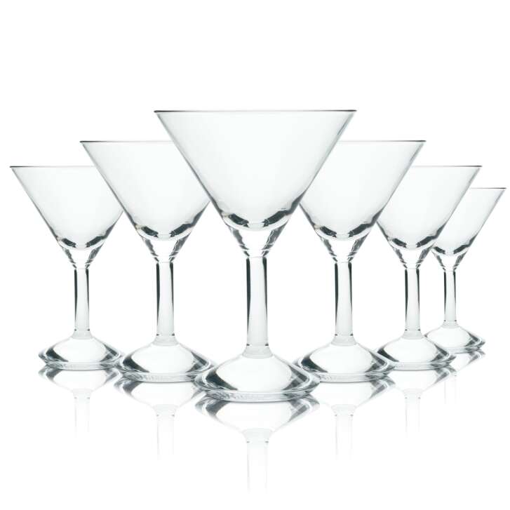 6x Absolut Glas 0,16l Martini Schale Gläser Aperitif Vodka Gastro Longdrink Bar