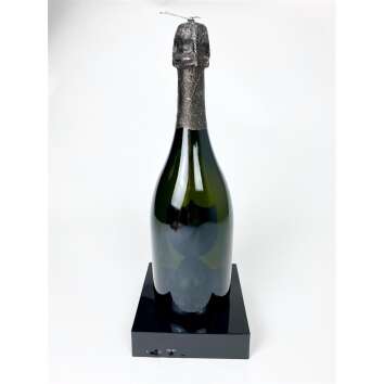 1x Dom Perignon Champagner Showflasche 0,7l Lumi altes Design mit Ständer
