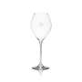 6x Veuve Clicquot Champagner Glas Fl&ouml;te neu dickbauchig mit Logo und Eiche