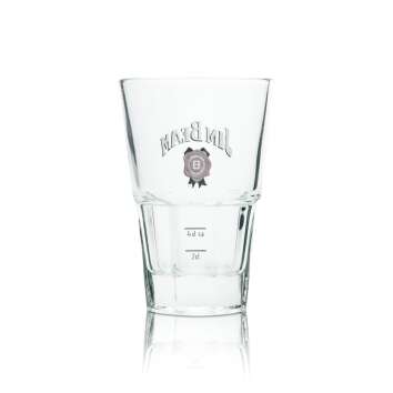 6x Jim Beam Whiskey Glas Longdrink Kristall Gl&auml;ser Cocktail Highball Becher Bar