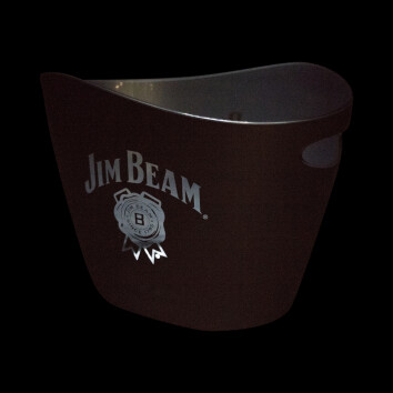 Jim Beam Whisky K&uuml;hler LED Silber single Eisbox Flaschen Bar Eisw&uuml;rfel Licht