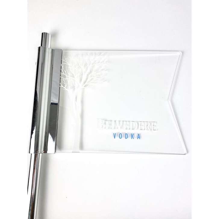 1x Belvedere Vodka Fahne LED Plastik 1,75l