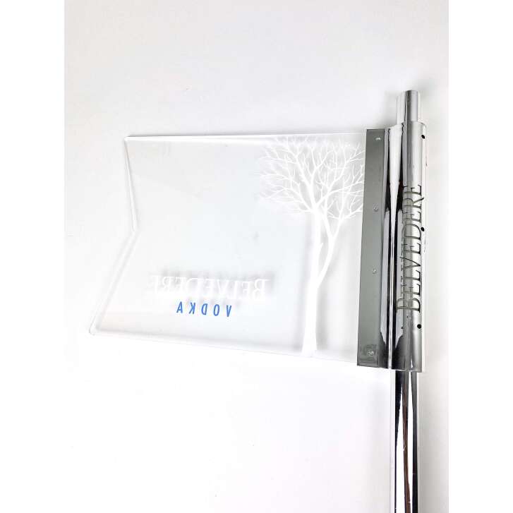 1x Belvedere Vodka Fahne LED Plastik 1,75l