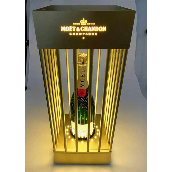 1x Moet Chandon Champagner K&auml;fig Gold 1,5l LED