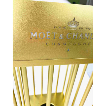 1x Moet Chandon Champagner Käfig Gold 1,5l LED