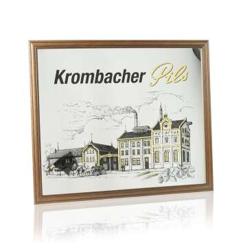1x Krombacher Bier Spiegel Nostalgie Spiegel Brauhaus 50 x 40