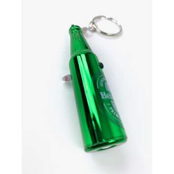 1x Heineken Bier Taschenlampe Schlüsselanhänger grün