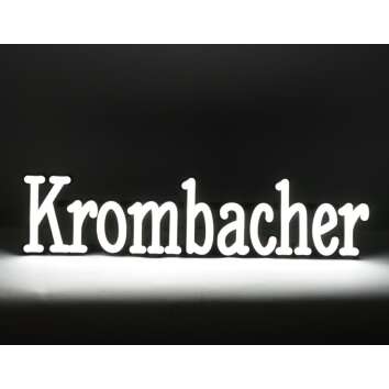 1x Krombacher Bier Leuchtreklame wei&szlig; Neon 60 x 18