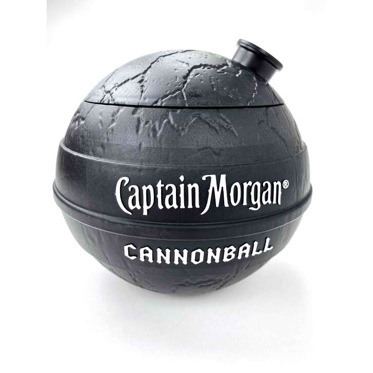 1x Captain Morgan Rum K&uuml;hler Cannonball schwarz rau