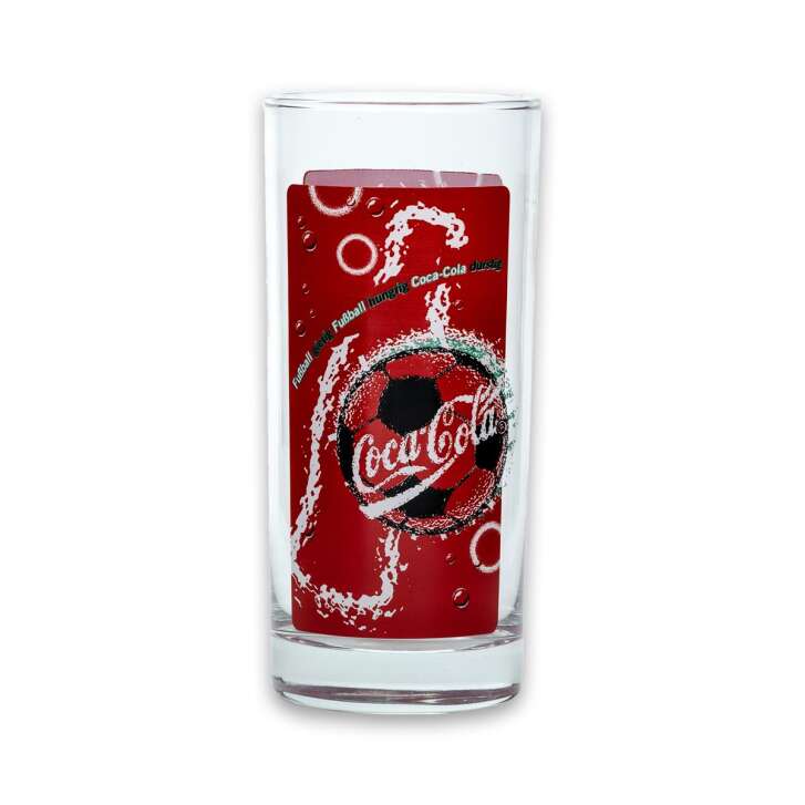 12x Coca Cola Softdrinks Glas rot Fußball Logo 0,3l