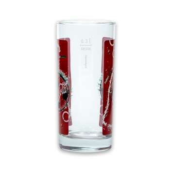 12x Coca Cola Softdrinks Glas rot Fußball Logo 0,3l