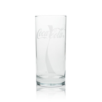 12x Coca Cola Softdrinks Glas 0,3l Longdrink Glas Wave