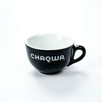 1x Chaqwa Kaffee Tasse Schwarz 0,35l Cappucino
