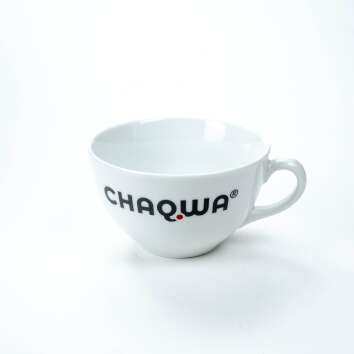 1x Chaqwa Kaffee Tasse weiß 0,35l Cappucino