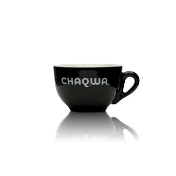 1x Chaqwa Kaffee Tasse Schwarz 0,35l Cappucino