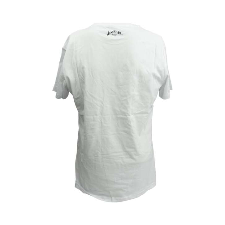 1x Jim Beam Whiskey T-Shirt Herren M weiß