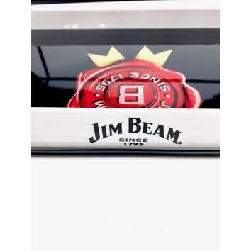 1x Jim Beam Whiskey Barcaddy  Metallgitter mit Tablett