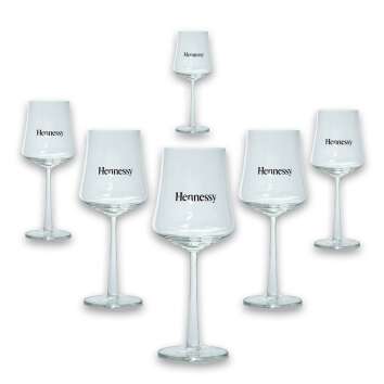 6x Hennessy Cognac Glas Sunset Aperitive Glas VSOP
