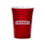 10x Smirnoff Vodka Mehrweg Red Cup Becher Beer Pong Glas Gläser Kunststoff