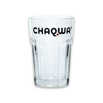 12x Chaqwa Kaffee Glas Longdrink mit Logo