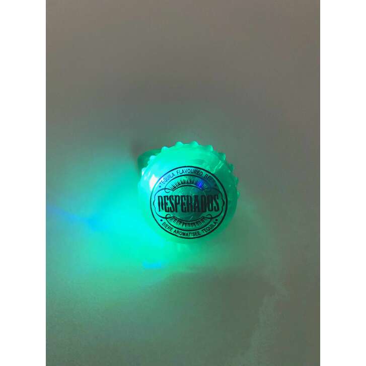 10x Deperados Blink Ring Lichtring Fingerring LED Grün Fasching Party Festival Malle