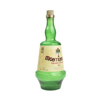 Montenegro Amaro 3l Showflasche leer Display Bottle Dummy Gr&uuml;n Glas Bar Deko