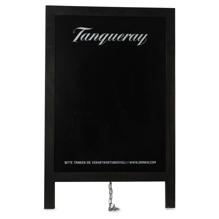1x Tanqueray Gin Kreidetafel schwarz Aufklappbar 55 x 85 x 5